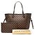 Louis Vuitton Damier Neverfull MM Shoulder Bag Brown - view 7