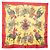Hermès Hermes Carre 90 LES FTES DU ROI SOLEIL Scarf Red Multiple colors Yellow