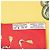 Hermès Hermes Carre 90 LES FTES DU ROI SOLEIL Scarf Red Multiple colors Yellow - view 5