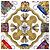 Hermès Hermes Carre 90 LES TAMBOURS Scarf Blue Multiple colors - view 2