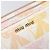 Bolso de hombro Miu Miu Cuero Rosa Oro Auth 206365M Dorado - vista 21
