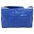 Bottega Veneta MAXI INTRECCIATO Cassette Shoulder Bag Leather Blue Silver Auth LN028V Silvery - view 2