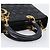 Christian Dior Cannage Lady Dior Large Hand Bag Lamb Skin Black Auth 207683V Nero - vista 7