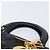 Christian Dior Cannage Lady Dior Large Hand Bag Lamb Skin Black Auth 207683V Nero - vista 8