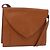 Autre Marque Bolsa de ombro Saint Laurent em couro marrom tom dourado Auth ka6428A