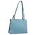 Saco Tote LOEWE em couro azul claro dourado Auth bs37496A