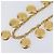 Collana CHANEL Mademoiselle Metallo Oro CC Auth 206642V D'oro - vista 10