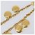 Collana CHANEL Mademoiselle Metallo Oro CC Auth 206642V D'oro - vista 12