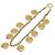 Collana CHANEL Mademoiselle Metallo Oro CC Auth 206642V D'oro - vista 8