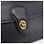 Borsa Clutch Coach in Pelle Nera Tono Oro Auth 207714 Nero - vista 17