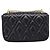 Bolsa de Ombro com Corrente Miu Miu Couro Preto Dourado Auth 207621SAM - vista 2