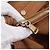 Autre Marque Borsa a mano Saint Laurent Muse toe in pelle marrone e oro autentica am12717A D'oro - vista 21