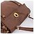 Autre Marque Borsa a mano Saint Laurent Muse toe in pelle marrone e oro autentica am12717A D'oro - vista 6