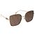 FENDI Sonnenbrille Metal Gold Tone Auth BA16153M