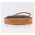 Céline Bolsa de mão CELINE C Macadam Suede Blue Gold Tone Auth ka6473A Azul - vista 7