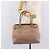 Borsa Salvatore Ferragamo Gancini in pelle beige e oro autentica bs37485 - vista 28