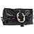 Bulgari Borsa a Tracolla BVLGARI Chandra Vernice Nera Tono Oro Auth BA16118 Nero