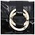 Bulgari Borsa a Tracolla BVLGARI Chandra Vernice Nera Tono Oro Auth BA16118 Nero - vista 17