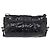 Bulgari Borsa a Tracolla BVLGARI Chandra Vernice Nera Tono Oro Auth BA16118 Nero - vista 2