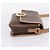 Céline Borsa a tracolla CELINE Macadam Canvas PVC Leather Brown Gold Auth 205063V Marrone D'oro - vista 4