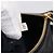 Bolsa de mão Miu Miu em couro 2way preta tom dourado Auth 167724SAM Preto - vista 11