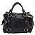 Bolsa de mão Miu Miu em couro 2way preta tom dourado Auth 167724SAM Preto - vista 2