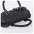 Borsa a mano PRADA in pelle nera argento BN1235 Auth am12716A Nero - vista 6
