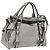 Bolso de Mano Miu Miu de Cuero 2way Silver Auth 167772M Plata