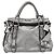 Bolso de Mano Miu Miu de Cuero 2way Silver Auth 167772M Plata - vista 13