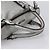 Bolso de Mano Miu Miu de Cuero 2way Silver Auth 167772M Plata - vista 7