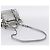 Bolso de Mano Miu Miu de Cuero 2way Silver Auth 167772M Plata - vista 9