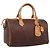 Borsa a Mano ETRO Paisley PVC Pelle Marrone Oro Auth 205356A D'oro