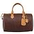 Borsa a Mano ETRO Paisley PVC Pelle Marrone Oro Auth 205356A D'oro - vista 13