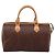 Borsa a Mano ETRO Paisley PVC Pelle Marrone Oro Auth 205356A D'oro - vista 2
