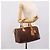 Borsa a Mano ETRO Paisley PVC Pelle Marrone Oro Auth 205356A D'oro - vista 26