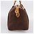 Borsa a Mano ETRO Paisley PVC Pelle Marrone Oro Auth 205356A D'oro - vista 3