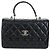 Borsa CHANEL Matelasse Trendy CC in pelle d'agnello 2way Nero Oro CC Auth 206325SV D'oro - vista 13