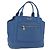 Saco Tote Miu Miu Couro Azul Ouro Auth 206248A Dourado