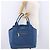 Saco Tote Miu Miu Couro Azul Ouro Auth 206248A Dourado - vista 30