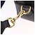 Borsa a tracolla GUCCI Snake in pelle nera e oro 453565 Auth ka6449V Nero - vista 20