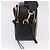 Borsa a tracolla GUCCI Snake in pelle nera e oro 453565 Auth ka6449V Nero - vista 4