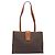 Céline CELINE Macadam Tote Bag PVC Brown Gold Tone Auth 206691 Braun - Ansicht 13