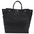Autre Marque Saint Laurent Rive Gauche Tote Bag Leder Schwarz Silber 663970 Auth ka6437M - Ansicht 2