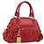 Miu Miu Hand Bag Leather 2way Red Gold Auth 205034V Golden
