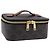 Céline CELINE Triomphe Vanity Pouch PVC Black Gold Auth 207214V Golden