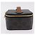 Céline CELINE Triomphe Vanity Pouch PVC Black Gold Auth 207214V Golden - view 3