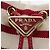 PRADA Chain Shoulder Pouch Canvas Red Gold Auth LN218M Golden - view 18