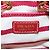 PRADA Chain Shoulder Pouch Canvas Red Gold Auth LN218M Golden - view 20