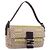 Borsa a tracolla FENDI Mamma Baguette perline Pink Silver Auth 204490SM Argento Rosa