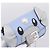 FENDI x FRGMT x POKEMON Nanobucket Chain Mini Dragon Leather Blue Auth 167751SM Argento Blu chiaro - vista 19